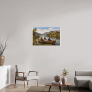 90 x 60 cm, Hahnemühle William Turner Picnic by the lake