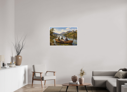 90 x 60 cm, Hahnemühle William Turner Picnic by the lake