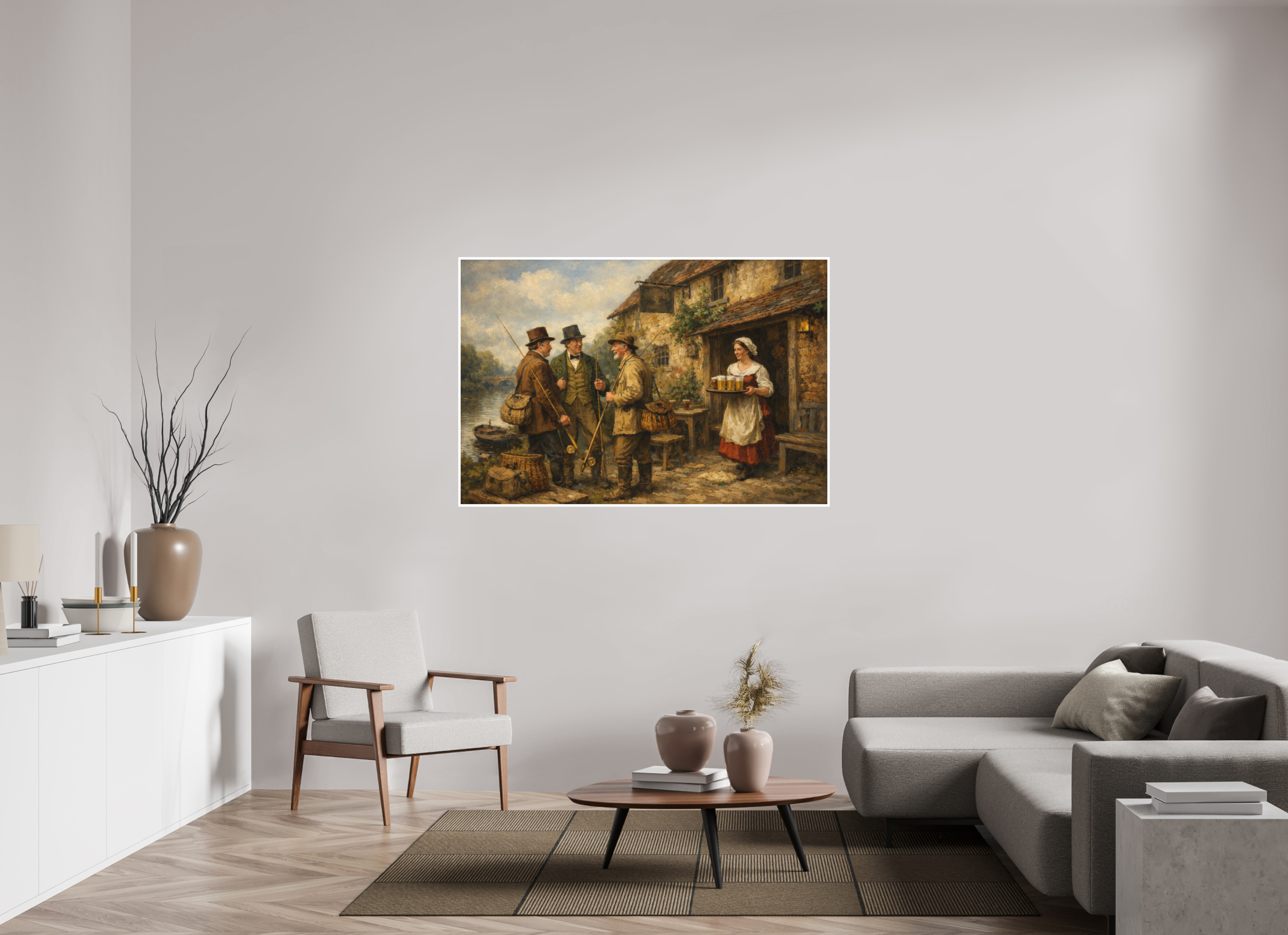 150 x 100 cm, The Pub by the River The Pub by the River