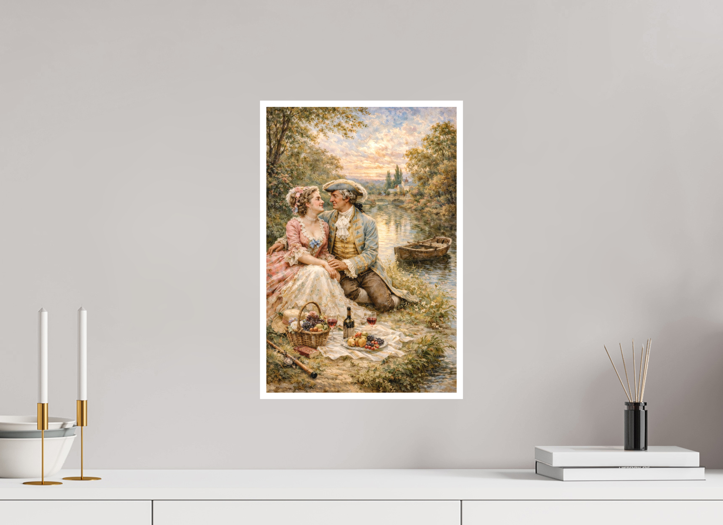30 x 45 cm, Hahnemühle William Turner A Picnic in the Grass