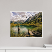 50,1 x 40 cm, Hahnemühle William Turner Alpine Lake - Autumn