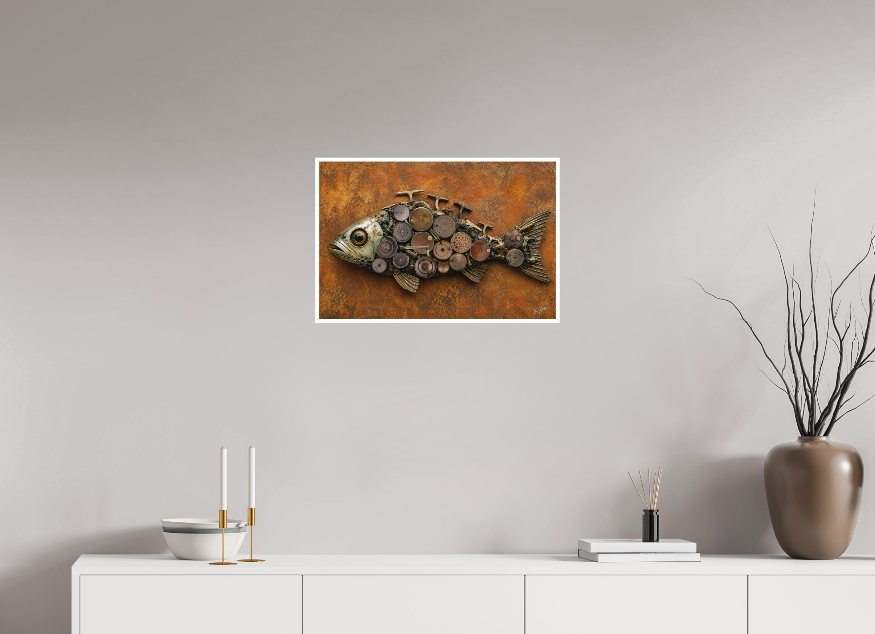 60 x 40 cm, Hahnemühle William Turner The Hardy Fish
