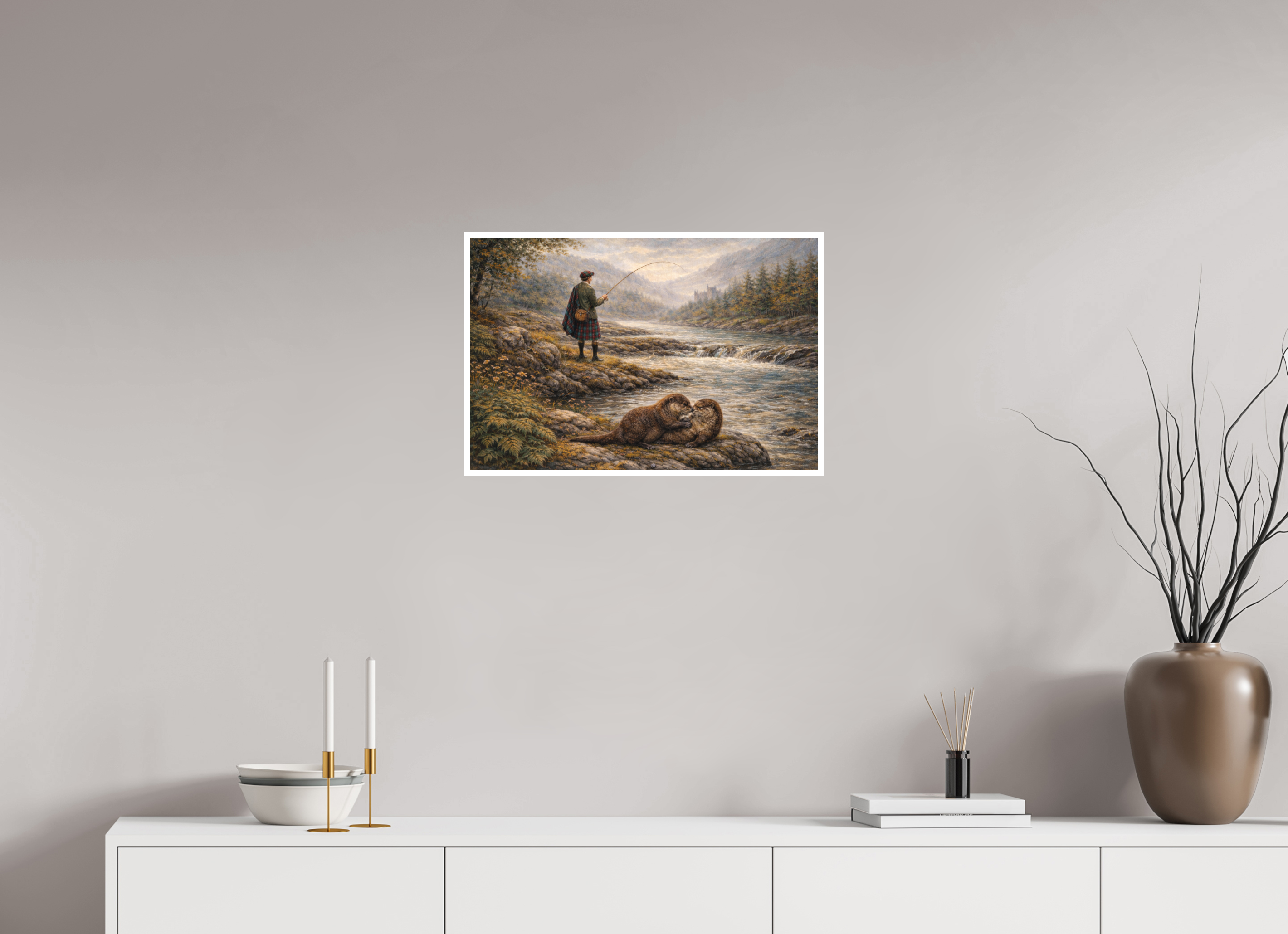 60 x 40 cm, Hahnemühle William Turner Sharing the River