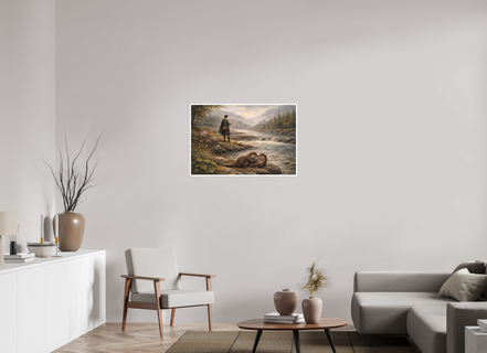 90 x 60 cm, Hahnemühle William Turner Sharing the River