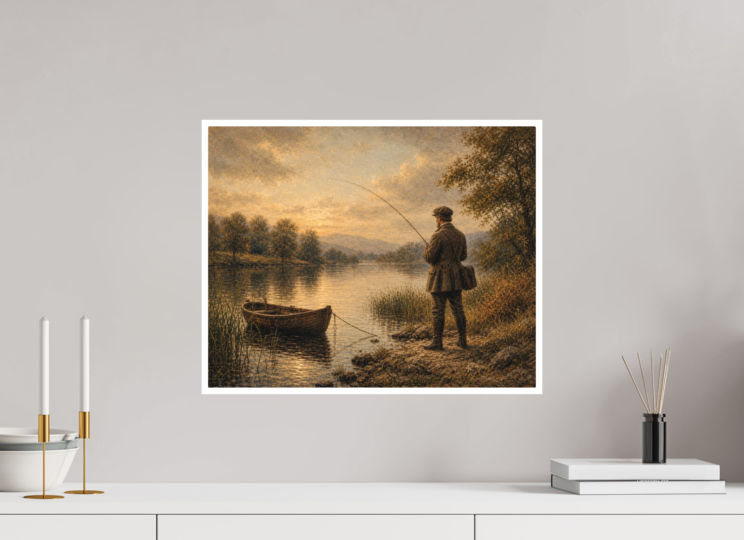 50,2 x 40 cm, Hahnemühle William Turner Evening at the Water