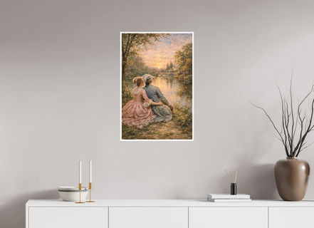 50 x 75 cm, Hahnemühle William Turner Evening on the River
