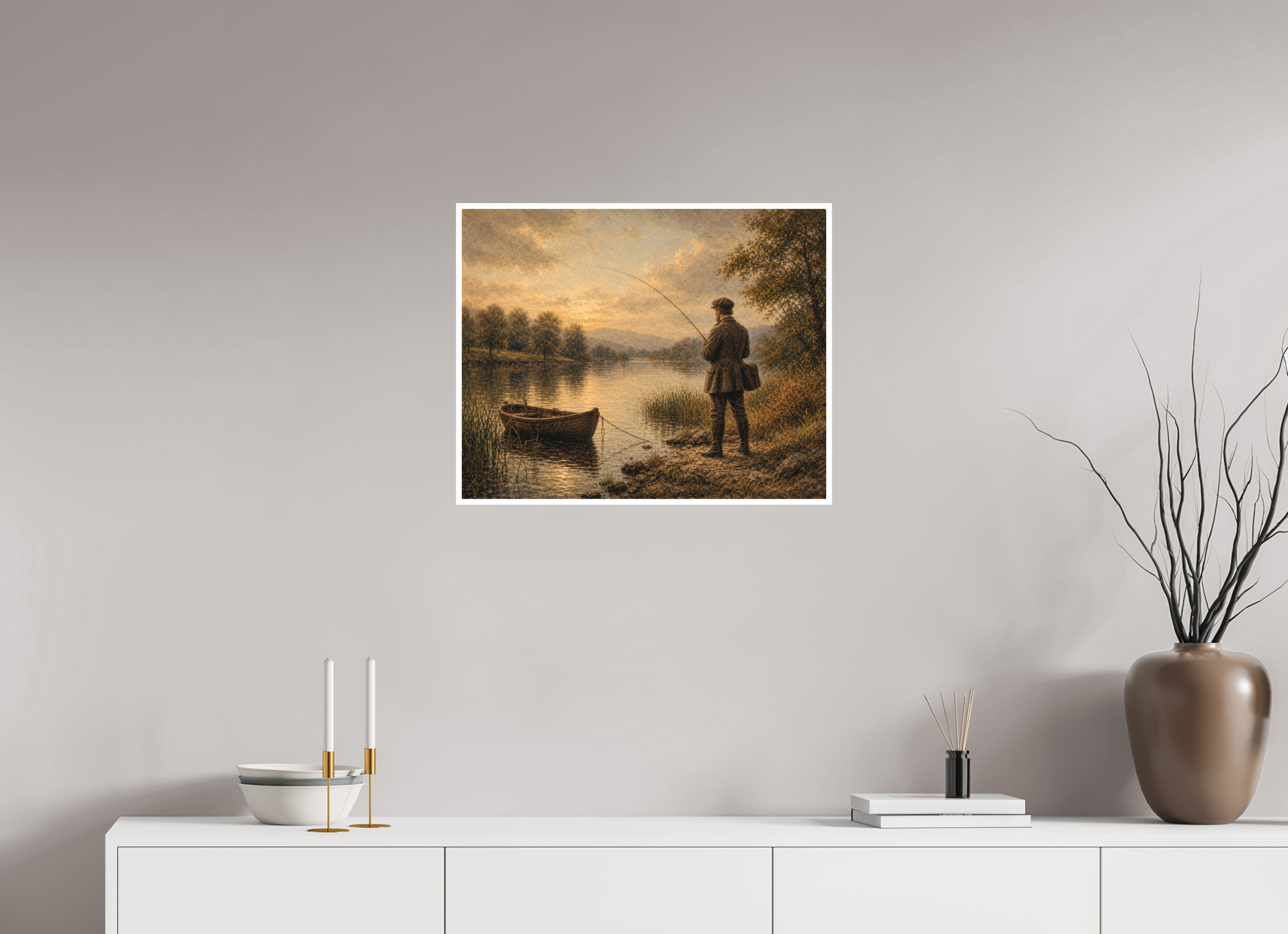 62,8 x 50 cm, Hahnemühle William Turner Evening at the Water