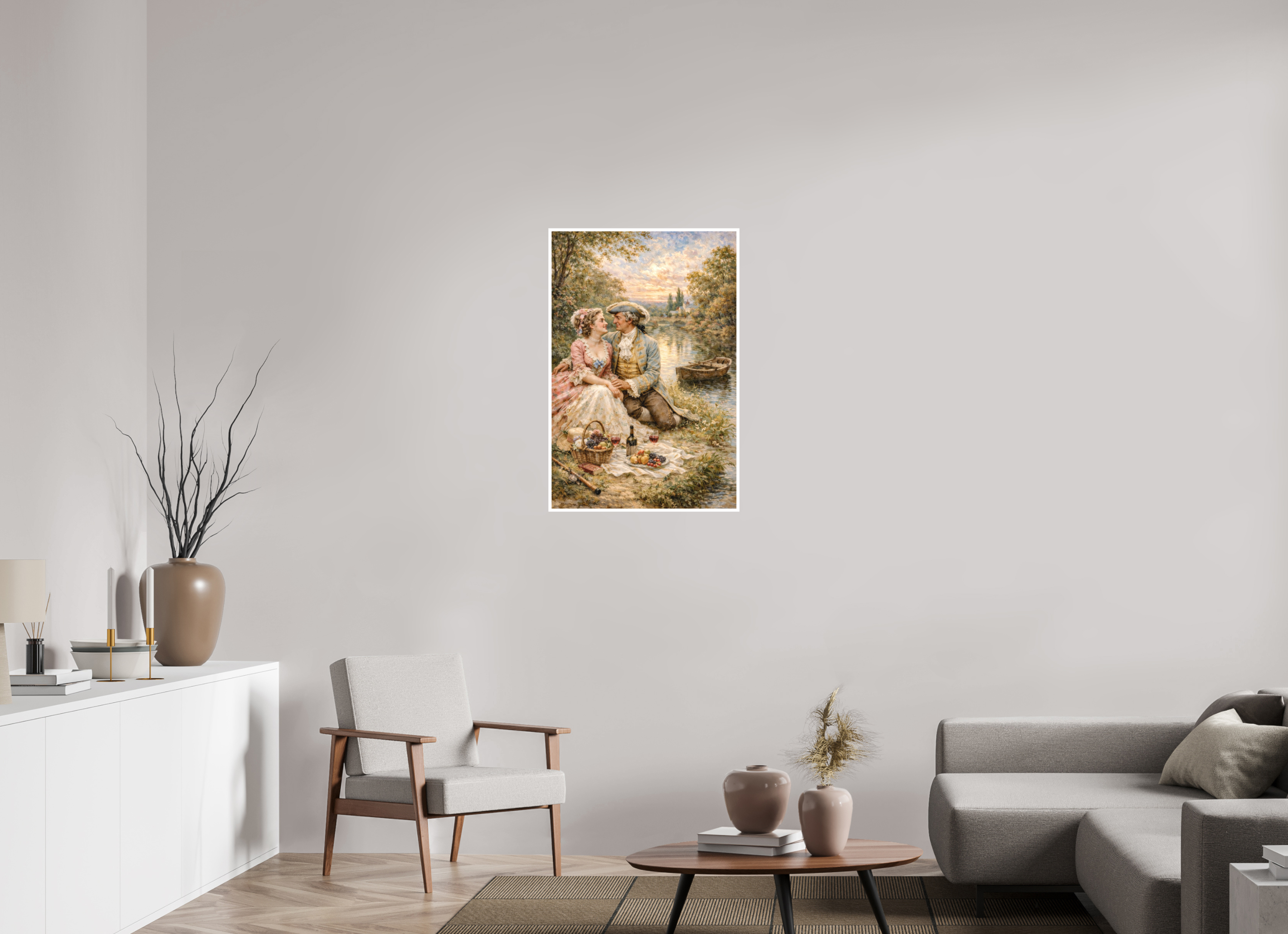 60 x 90 cm, Hahnemühle William Turner A Picnic in the Grass