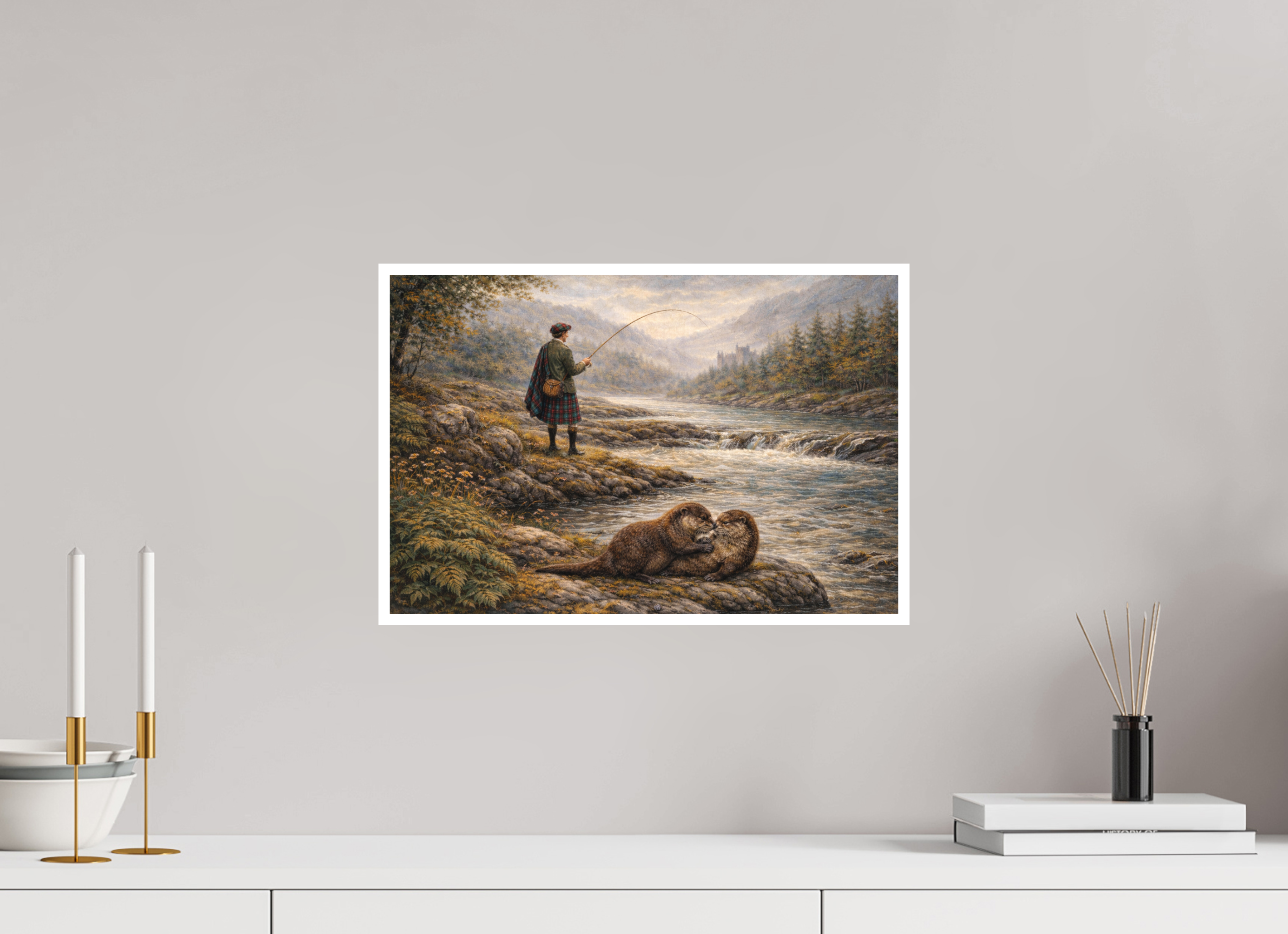 45 x 30 cm, Hahnemühle William Turner Sharing the River
