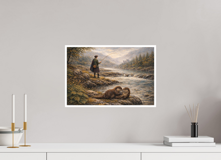 45 x 30 cm, Hahnemühle William Turner Sharing the River