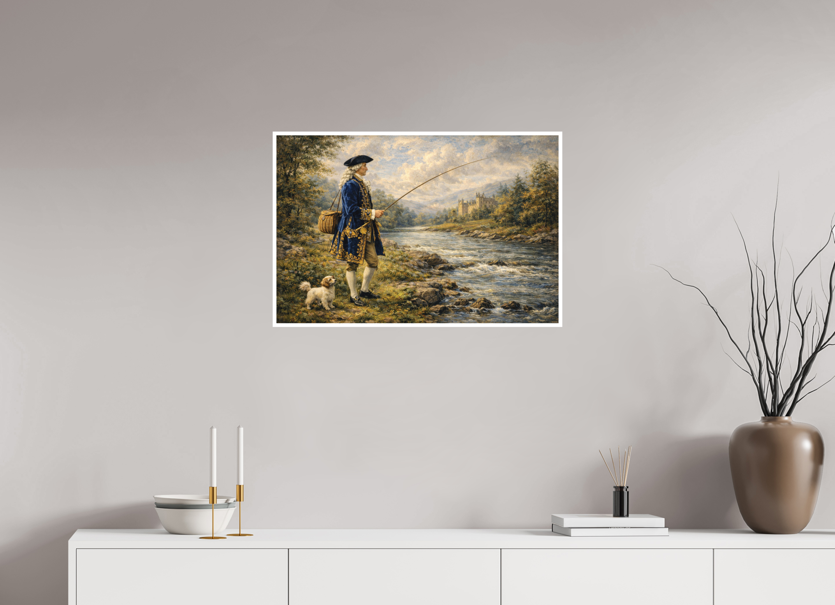 75 x 50 cm, Hahnemühle William Turner The Gentleman Angler