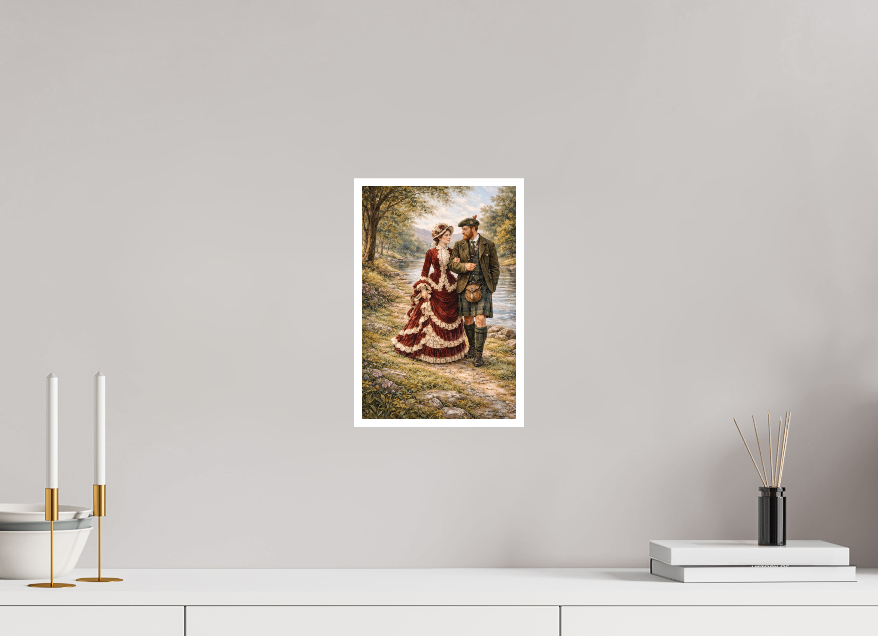 20 x 30,3 cm, Hahnemühle William Turner The Lady and the Ghillie