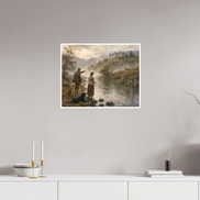 62,4 x 50 cm, Hahnemühle William Turner The Stag Across the River