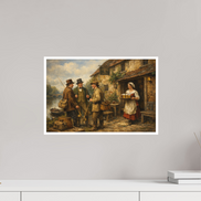 45 x 30 cm, Hahnemühle William Turner The Pub by the River