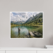 50,1 x 40 cm, Hahnemühle William Turner Alpine Lake - Summer