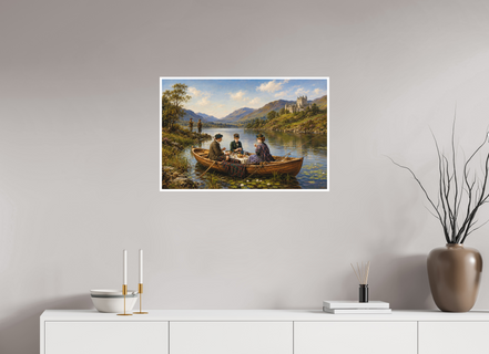75 x 50 cm, Hahnemühle William Turner Picnic by the lake