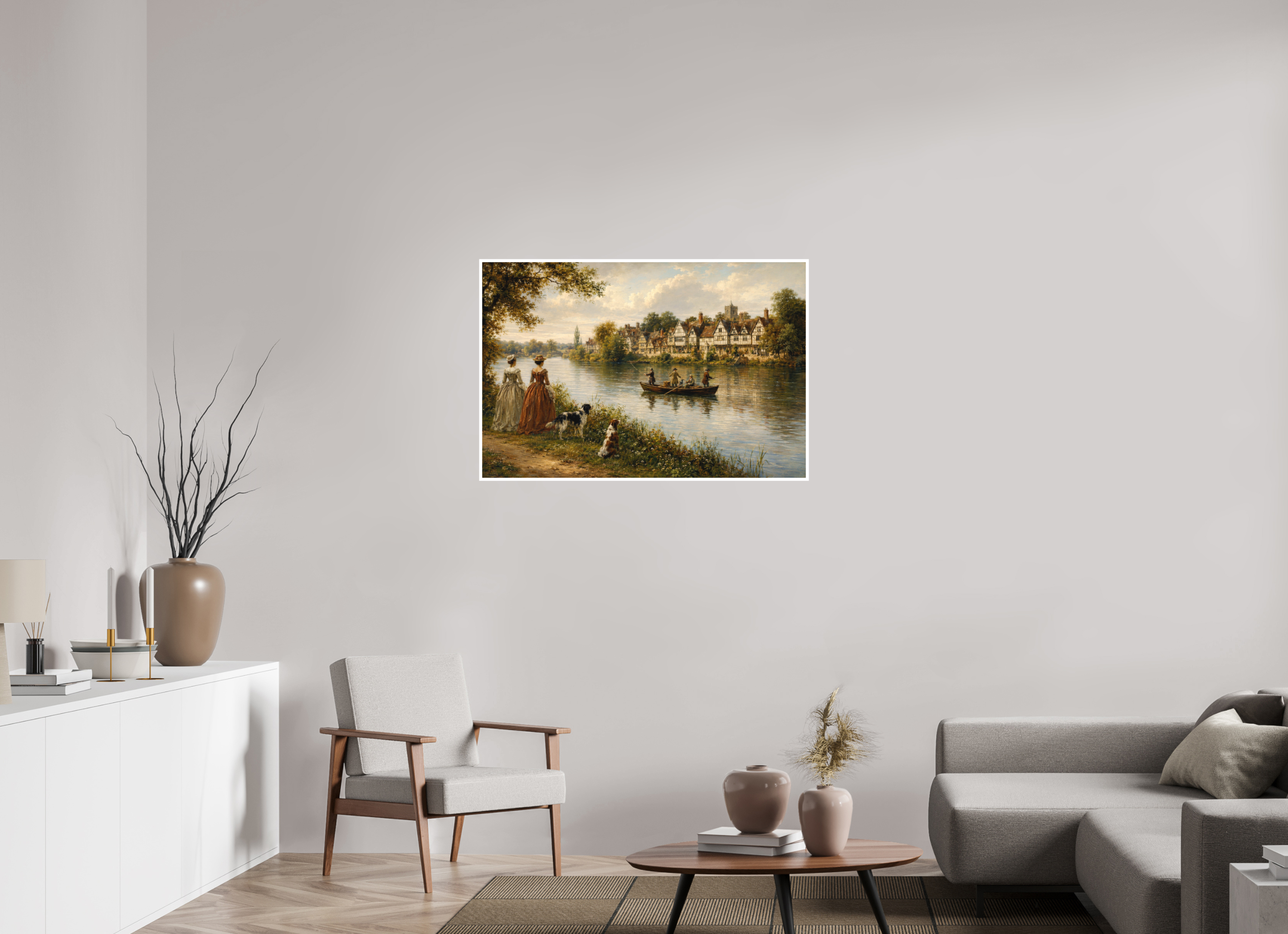105 x 70 cm, Hahnemühle William Turner A River in Gloucestershire