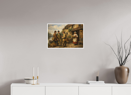 60 x 40 cm, Hahnemühle William Turner The Pub by the River