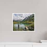 37,6 x 30 cm, Hahnemühle William Turner Alpine Lake - Summer