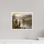 37,4 x 30 cm, Hahnemühle William Turner The Stag Across the River