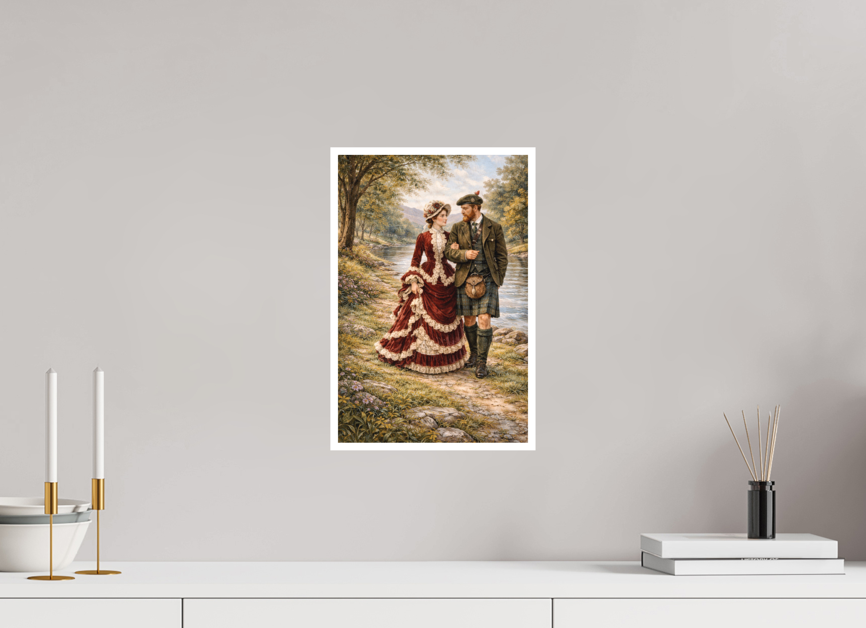 25 x 37,9 cm, Hahnemühle William Turner The Lady and the Ghillie