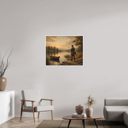 87,9 x 70 cm, Hahnemühle William Turner Evening at the Water