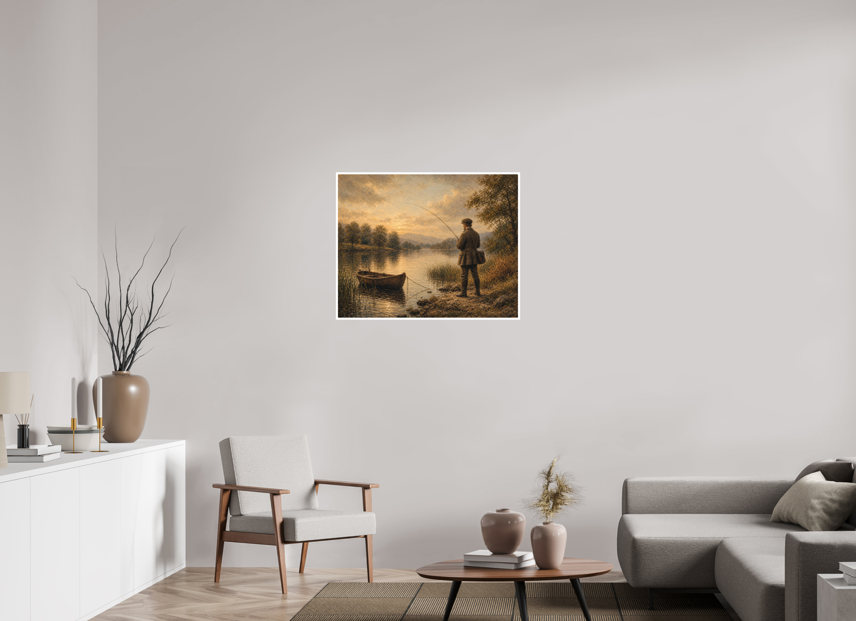 87,9 x 70 cm, Hahnemühle William Turner Evening at the Water