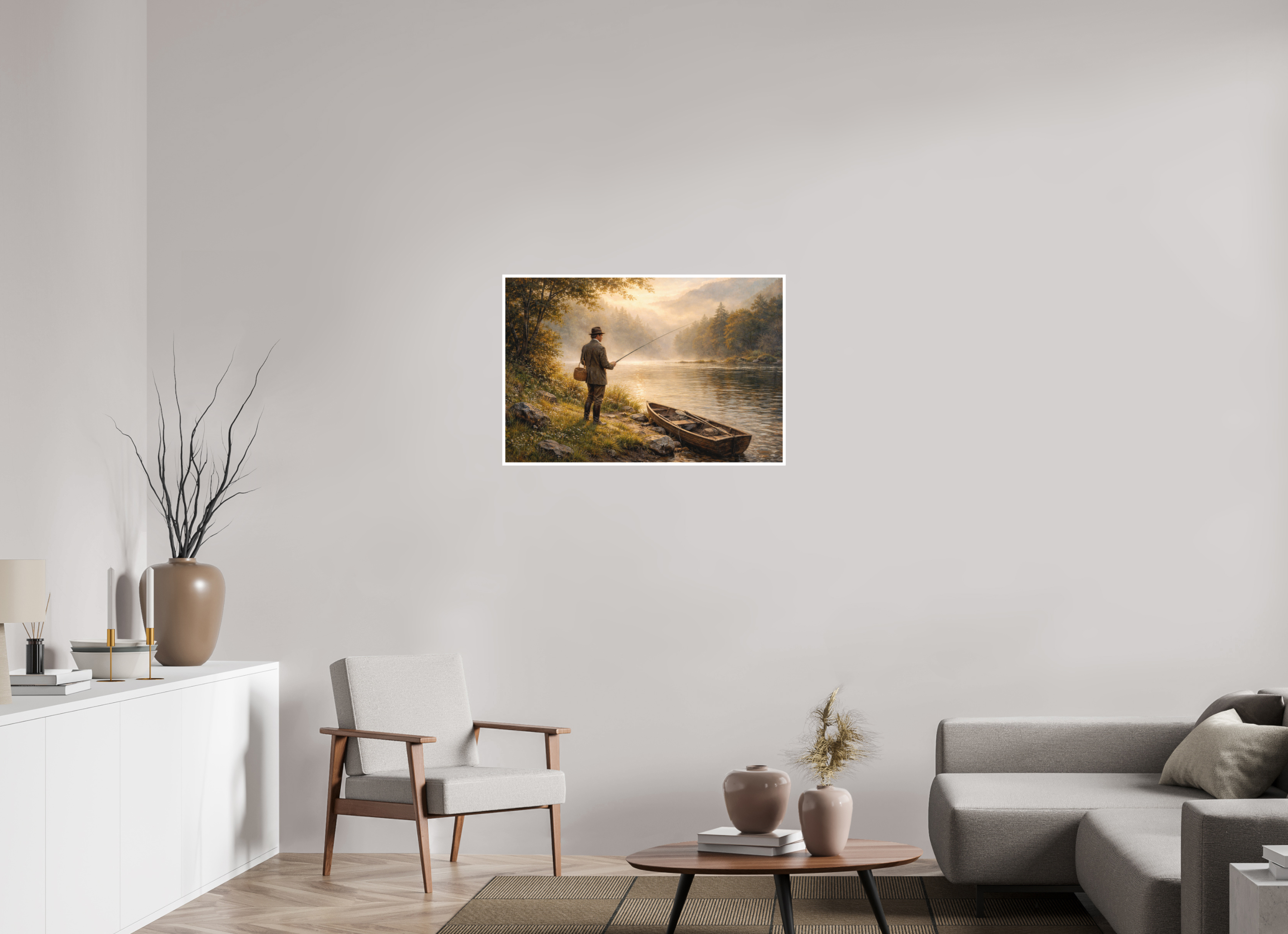 90 x 60 cm, Hahnemühle William Turner Morning at the Salmon River