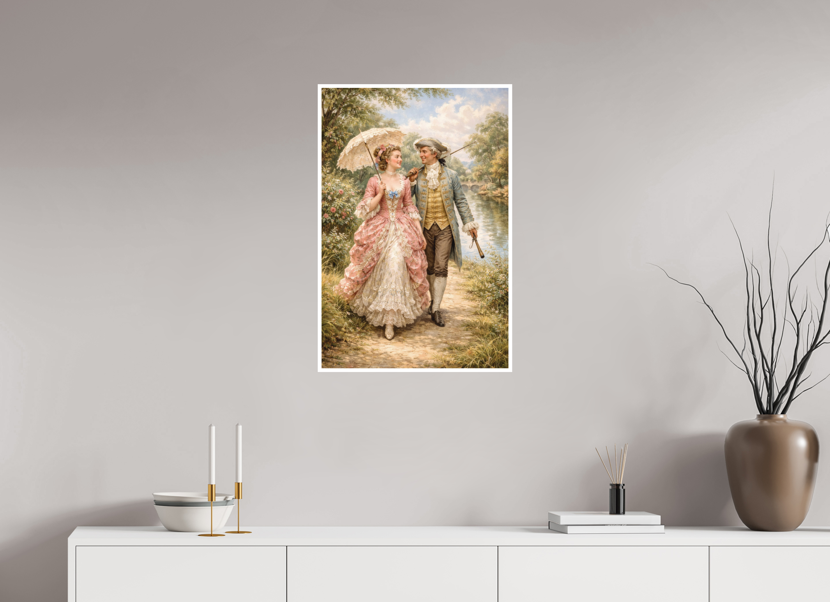50 x 75 cm, Hahnemühle William Turner The Stroll to the River