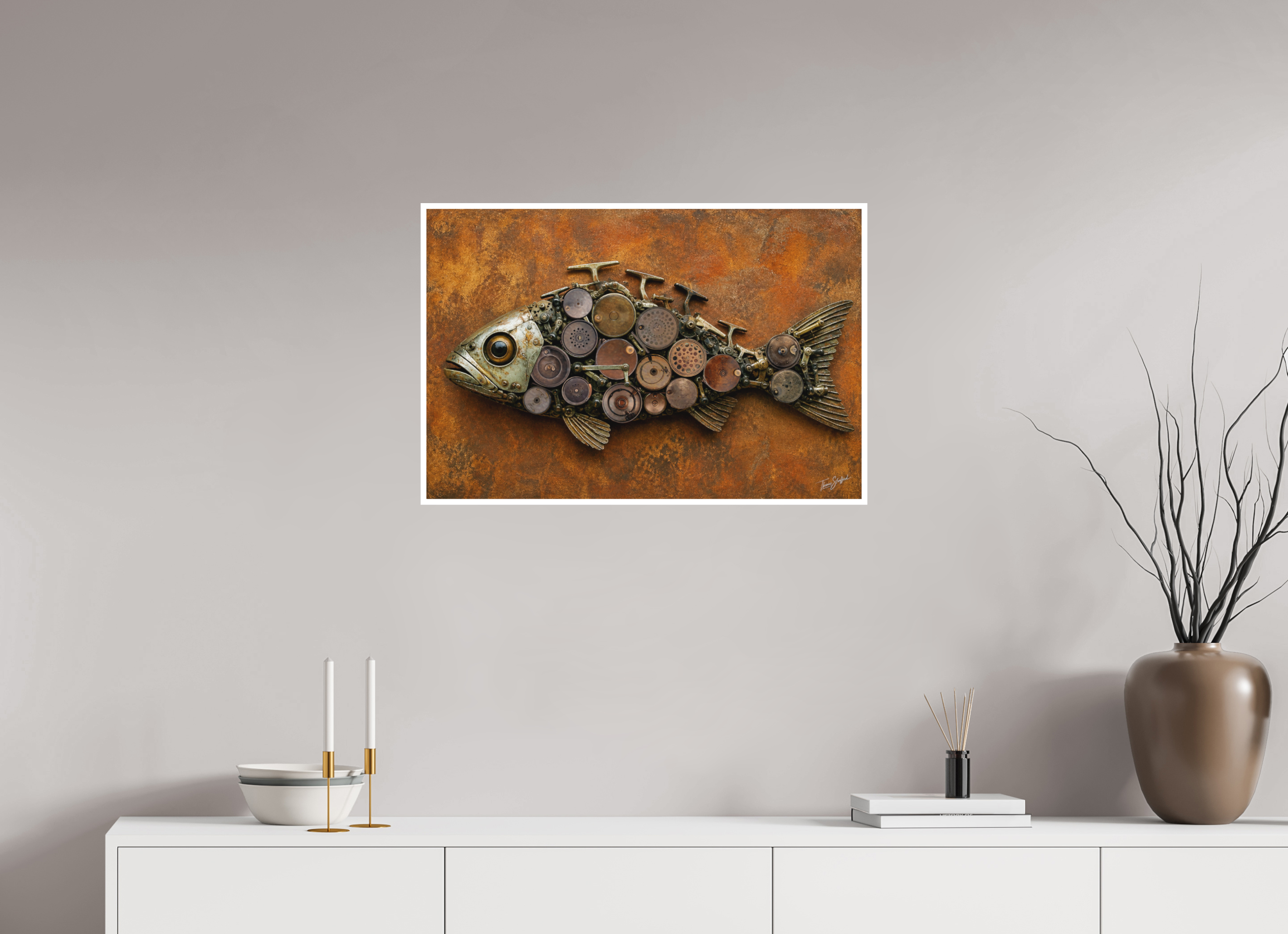 75 x 50 cm, Hahnemühle William Turner The Hardy Fish