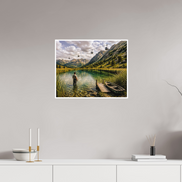 62,6 x 50 cm, Hahnemühle William Turner Alpine Lake - Autumn