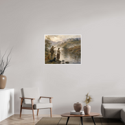 87,4 x 70 cm, Hahnemühle William Turner The Stag Across the River