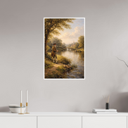 50 x 75,7 cm, Hahnemühle William Turner By the Village Stream