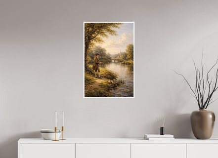 50 x 75,7 cm, Hahnemühle William Turner By the Village Stream