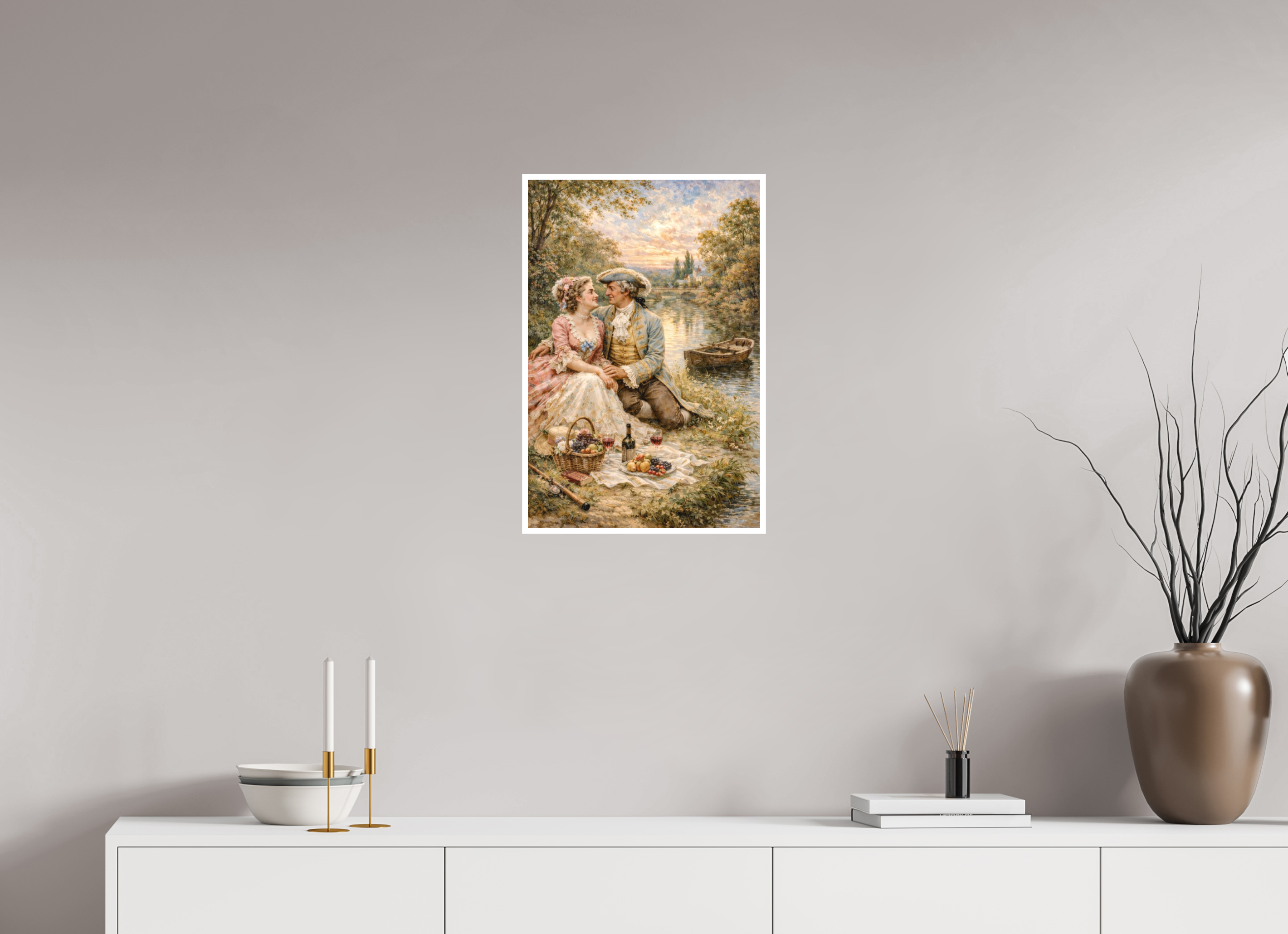 40 x 60 cm, Hahnemühle William Turner A Picnic in the Grass