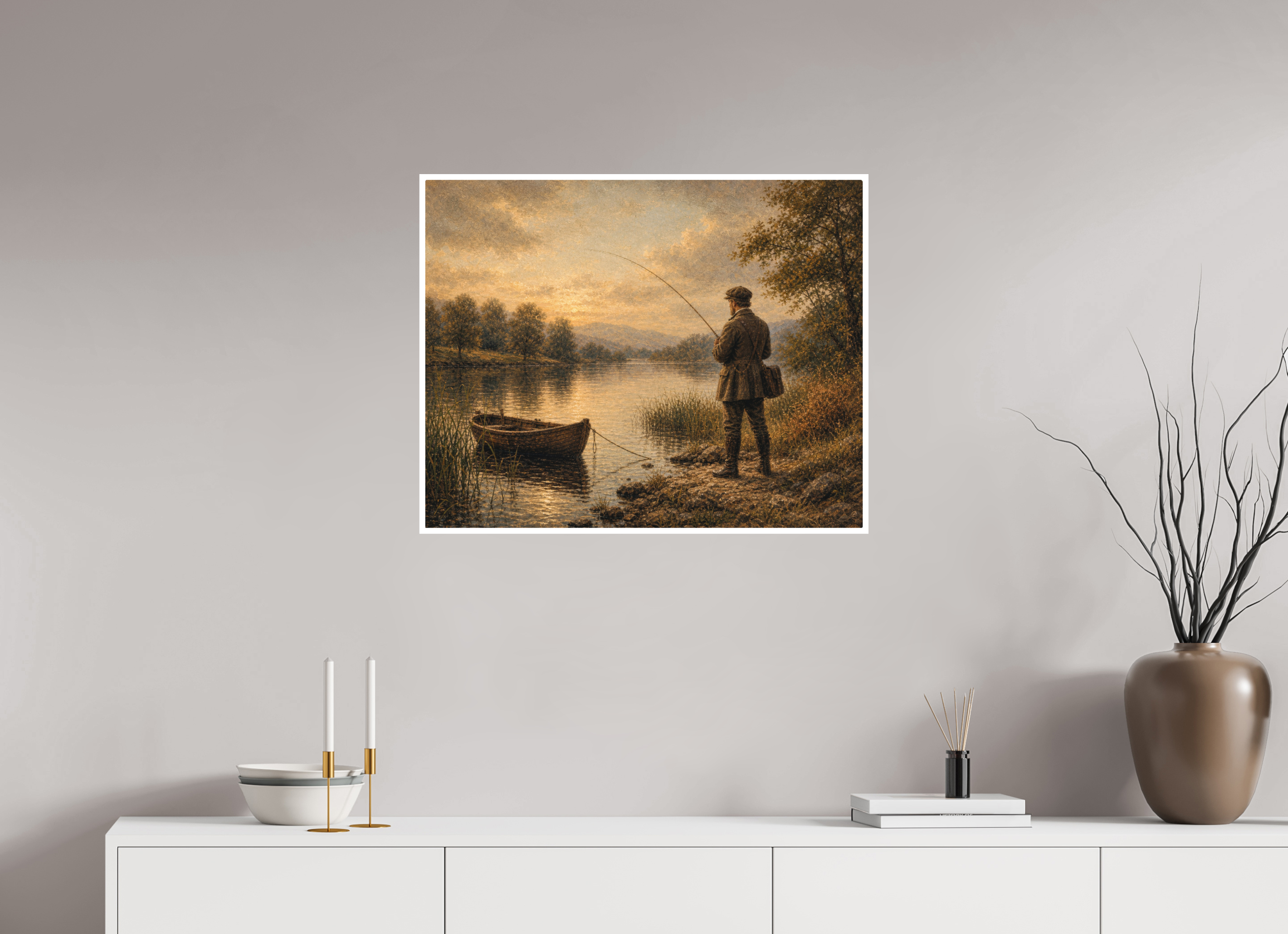 75,4 x 60 cm, Hahnemühle William Turner Evening at the Water