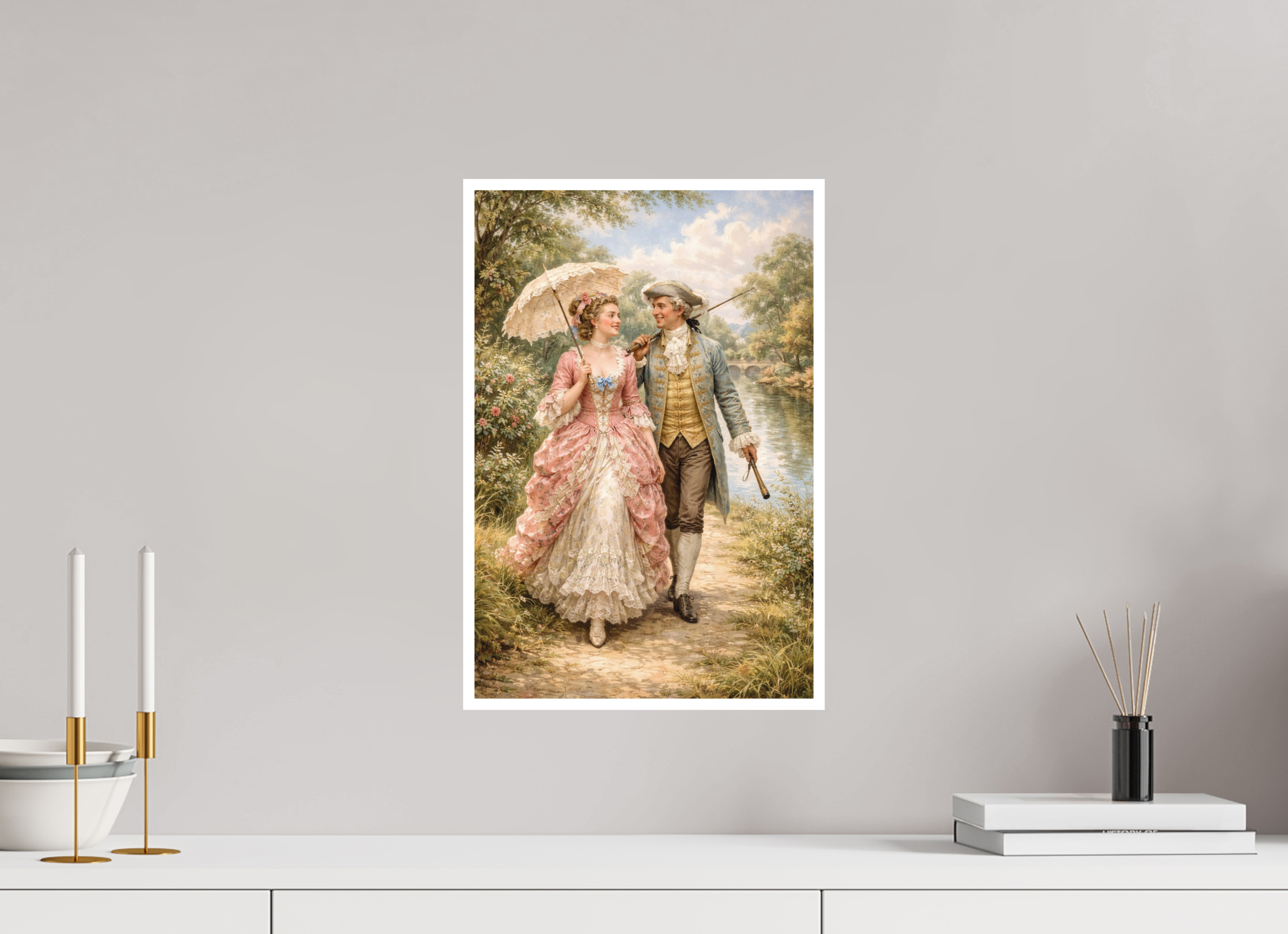 30 x 45 cm, Hahnemühle William Turner The Stroll to the River