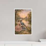 30 x 45 cm, Hahnemühle William Turner Evening on the River