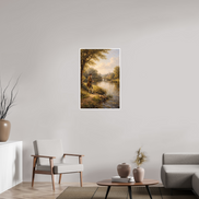 60 x 90,8 cm, Hahnemühle William Turner By the Village Stream