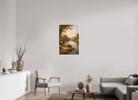 60 x 90,8 cm, Hahnemühle William Turner By the Village Stream