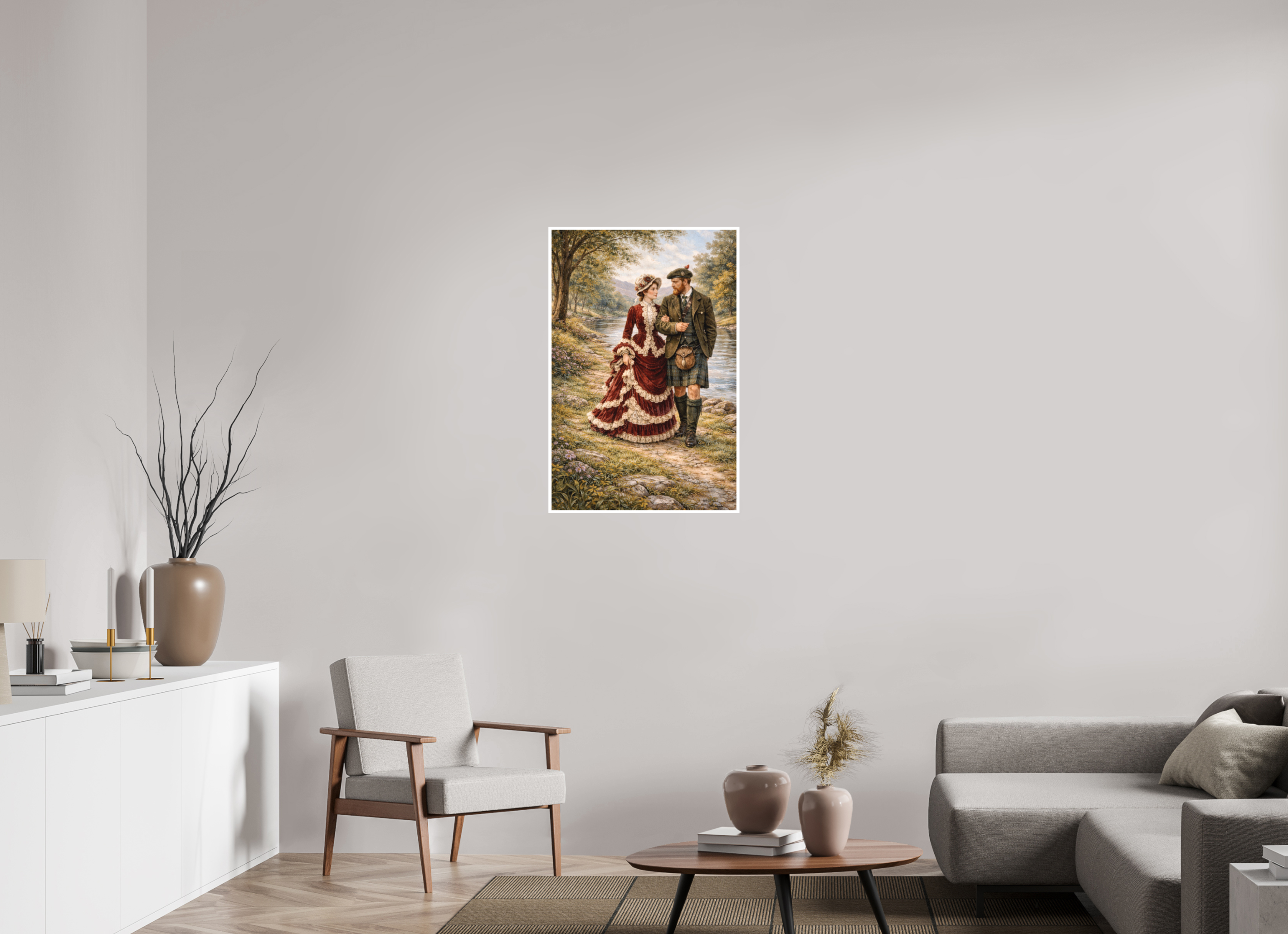 60 x 91 cm, Hahnemühle William Turner The Lady and the Ghillie