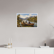 60 x 40 cm, Hahnemühle William Turner Picnic by the lake