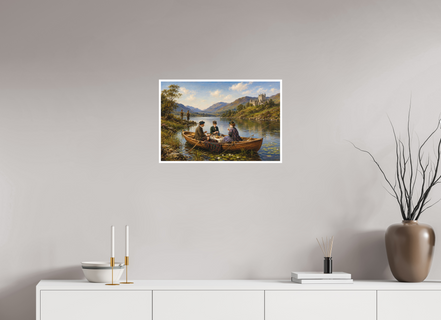 60 x 40 cm, Hahnemühle William Turner Picnic by the lake